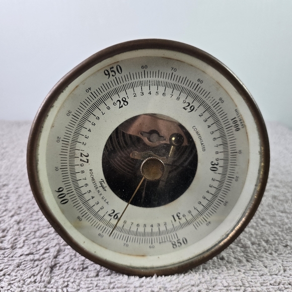 Taylor Brass Barometer with White Dial - Picture 10 of 13